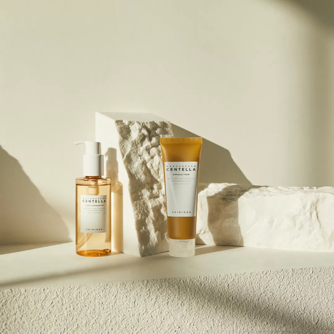 SKIN1004 Madagascar Centella Double Cleansing Duo (Cleansing Oil + Ampoule Foam)