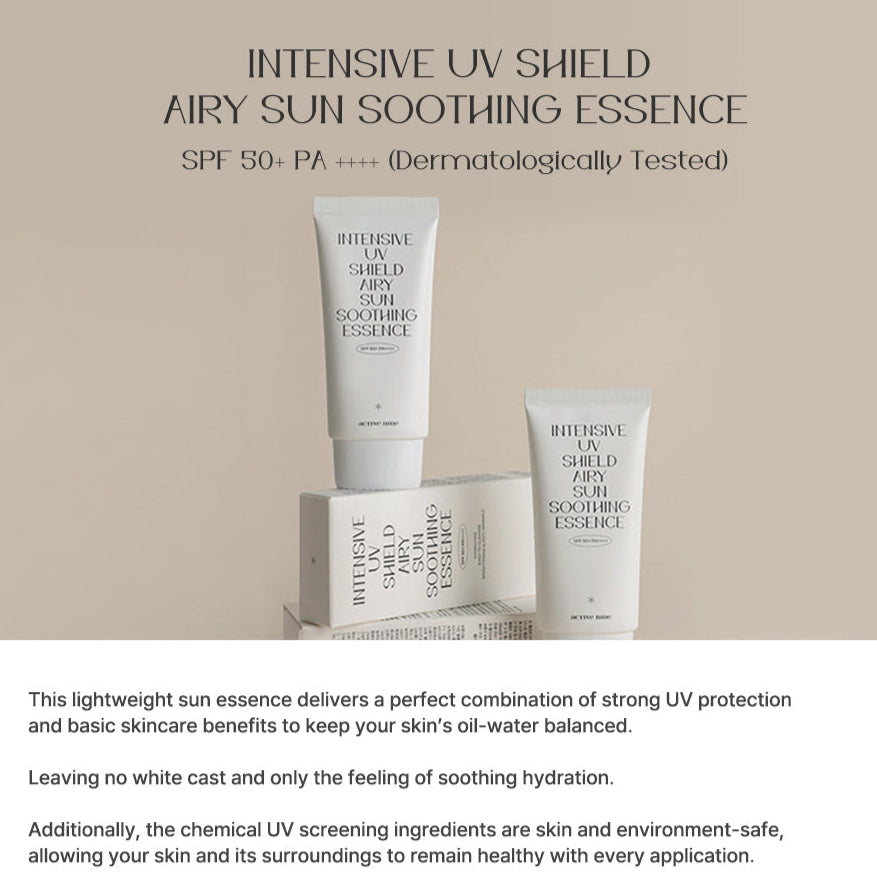 ACTIVE NINE Intensive UV Shield Airy Sun Soothing Essence