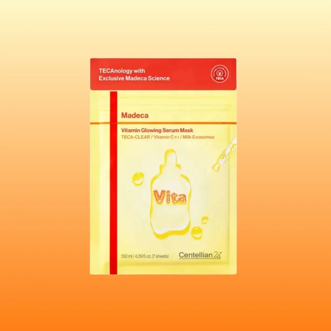 CENTELLIAN24 Madeca Vitamin Glowing Serum Mask 130ml 7EA