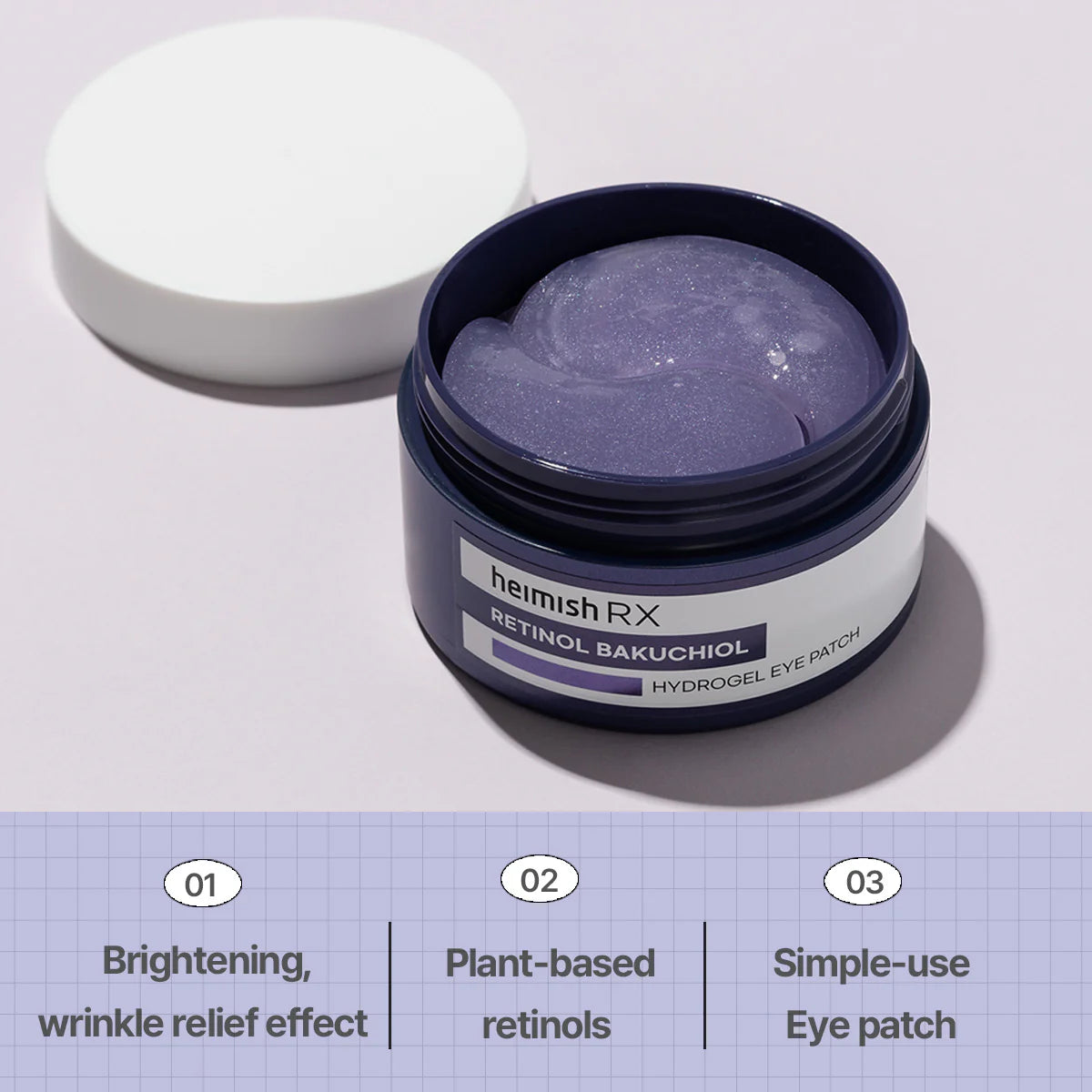 HEIMISH RX Retinol Bakuchiol Hydrogel Eye Patch 60ea
