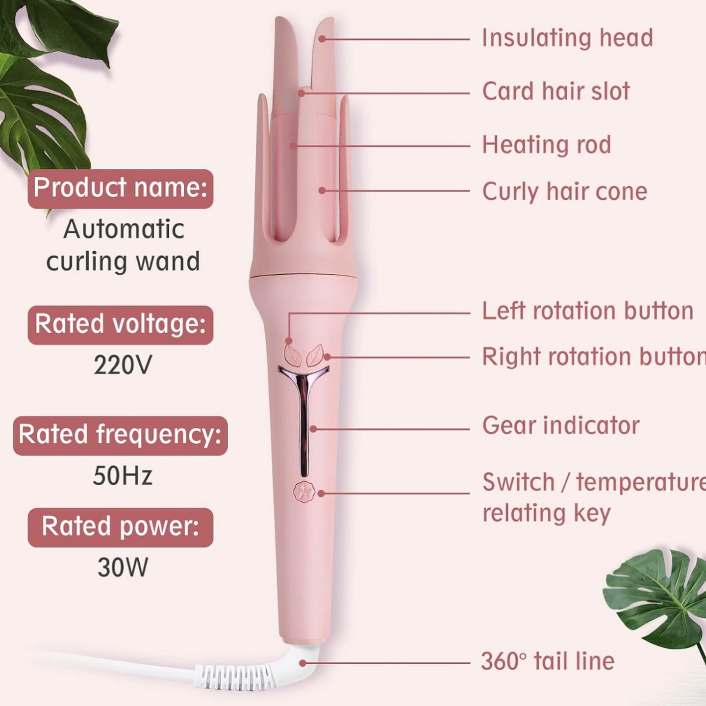 Automatic Hair Curling Bar