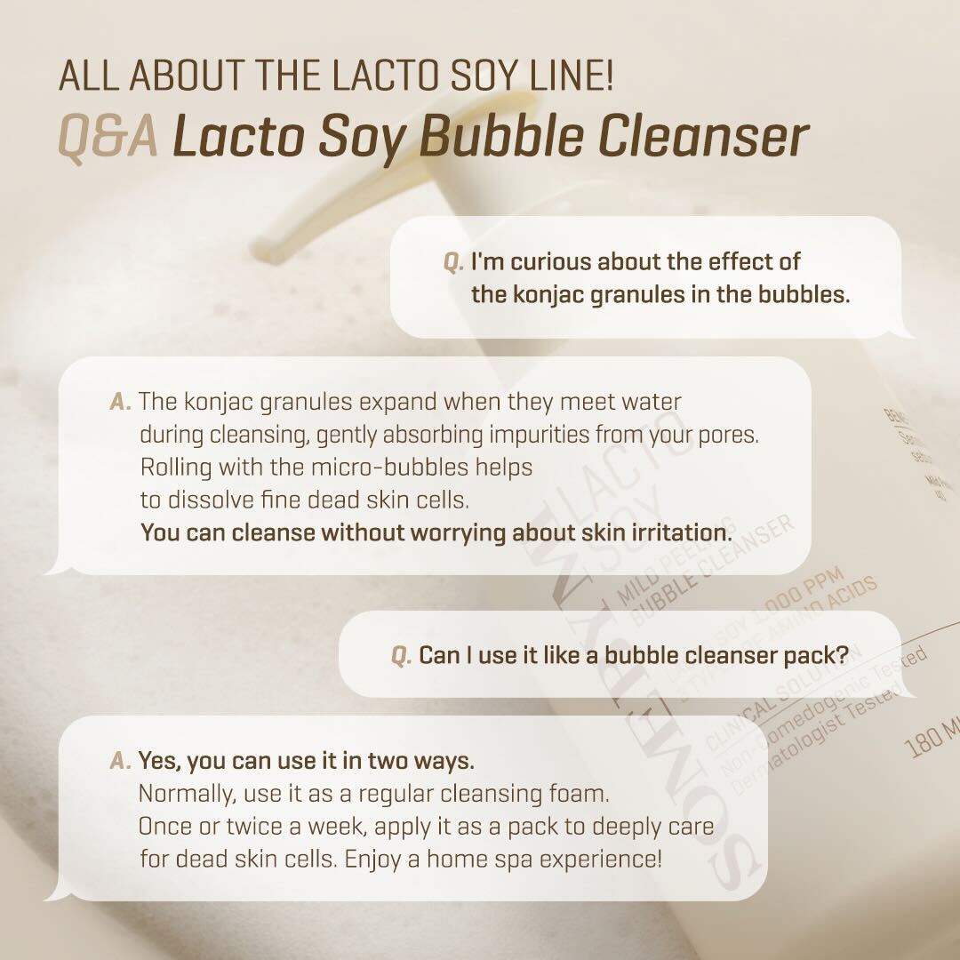 SOMEBYMI Lactosoy Mild Bubble Peeling Cleanser 180ml