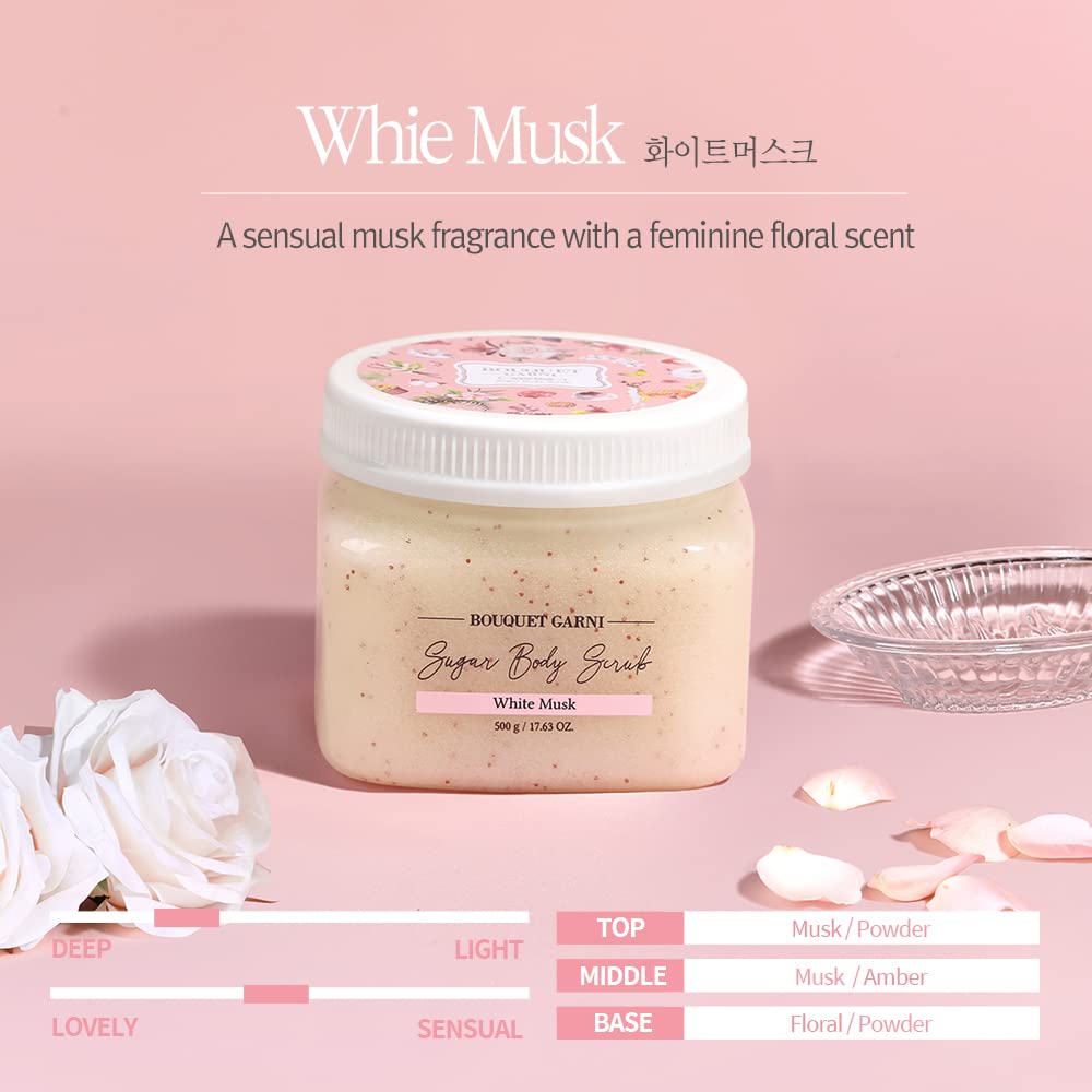 BOUQUETGARNI White Musk Sugar Body Scrub 500g