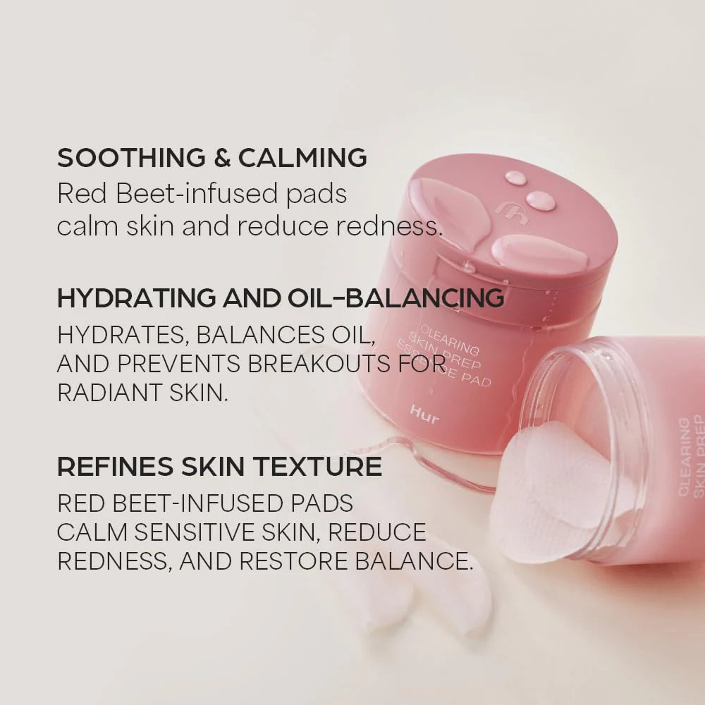 HOUSE OF HUR Clearing Skin Prep Essence Pad 140ml (70 Sheets)