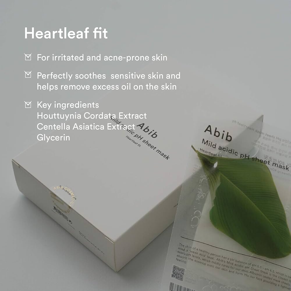 ABIB Mild Acidic PH Sheet Mask - Heartleaf Fit