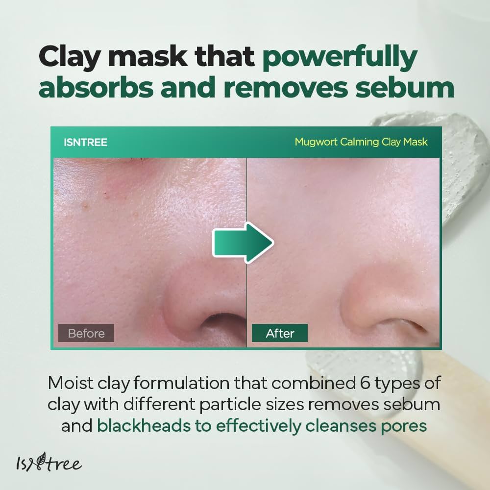 ISNTREE Mugwort Calming Clay Mask 100ml
