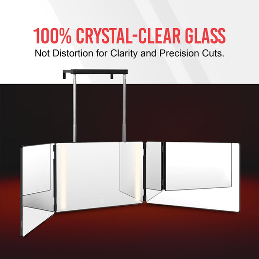 Portable Hanging 3-fold Led Mirror