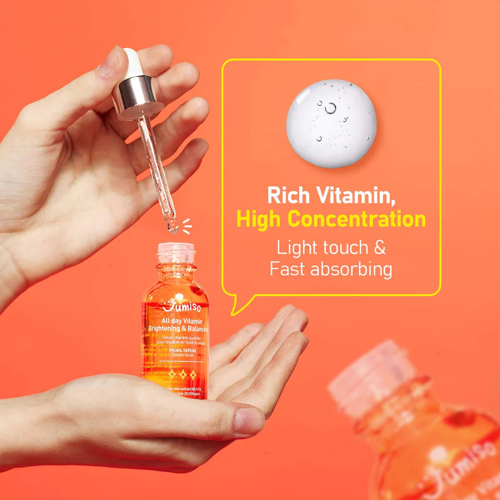 JUMISO All Day Vitamin Brightening & Balancing Facial Serum