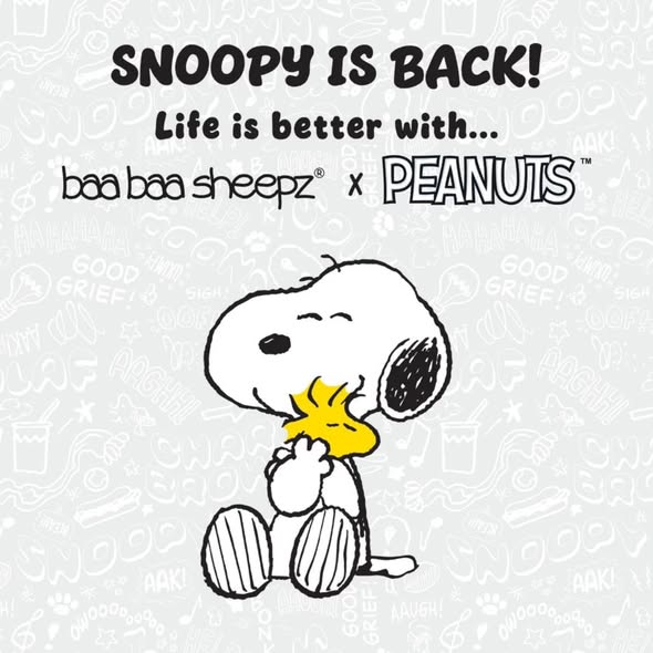 Baabaasheep x Peanuts S43 Mix (Snoopy 2.0) Pillow
