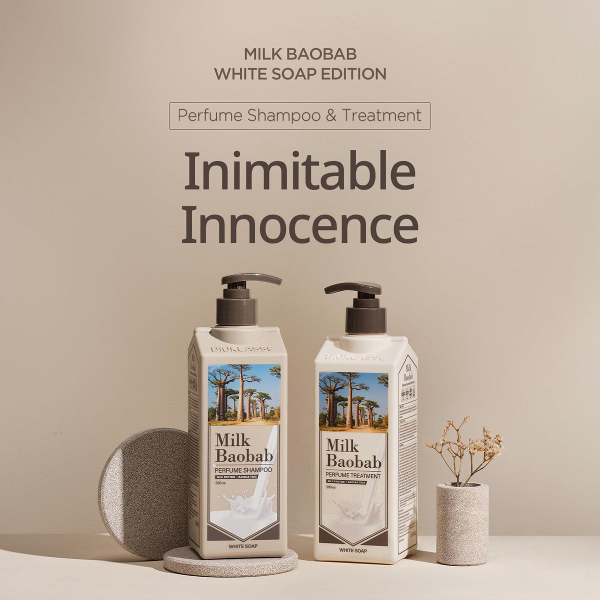 MILK BAOBAB Perfume Shampoo 500ml (White Soap)