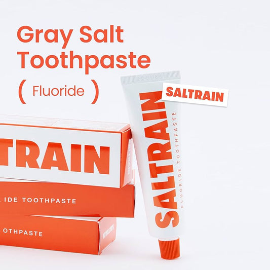 SALTRAIN Fluoride Toothpaste | Red Clean Breath (2 Sizes)