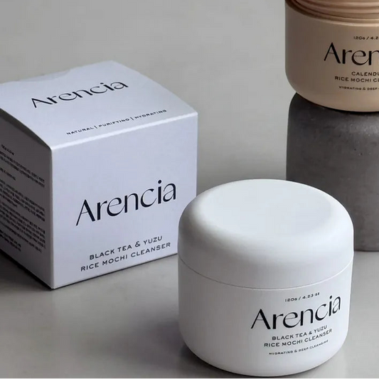 ARENCIA Black Tea & Yuzu Rice Mochi Cleanser 120g
