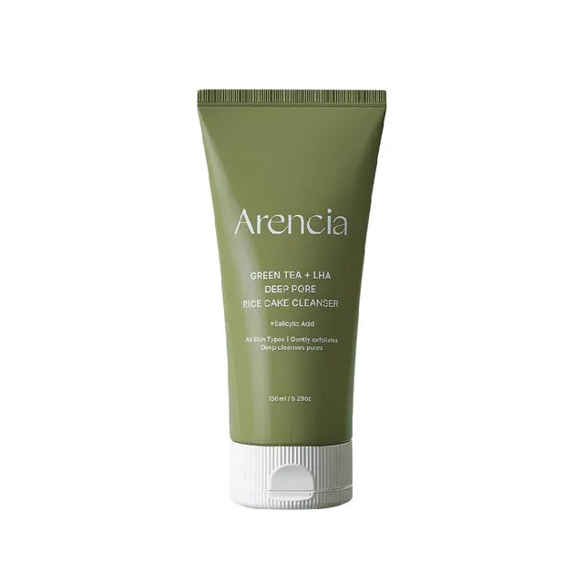 ARENCIA Green Tea + LHA Deep Pore Rice Cake Cleanser 150ml