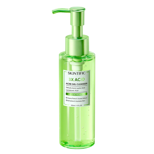 SKINTIFIC 3X Acid Acne Gel Cleanser
