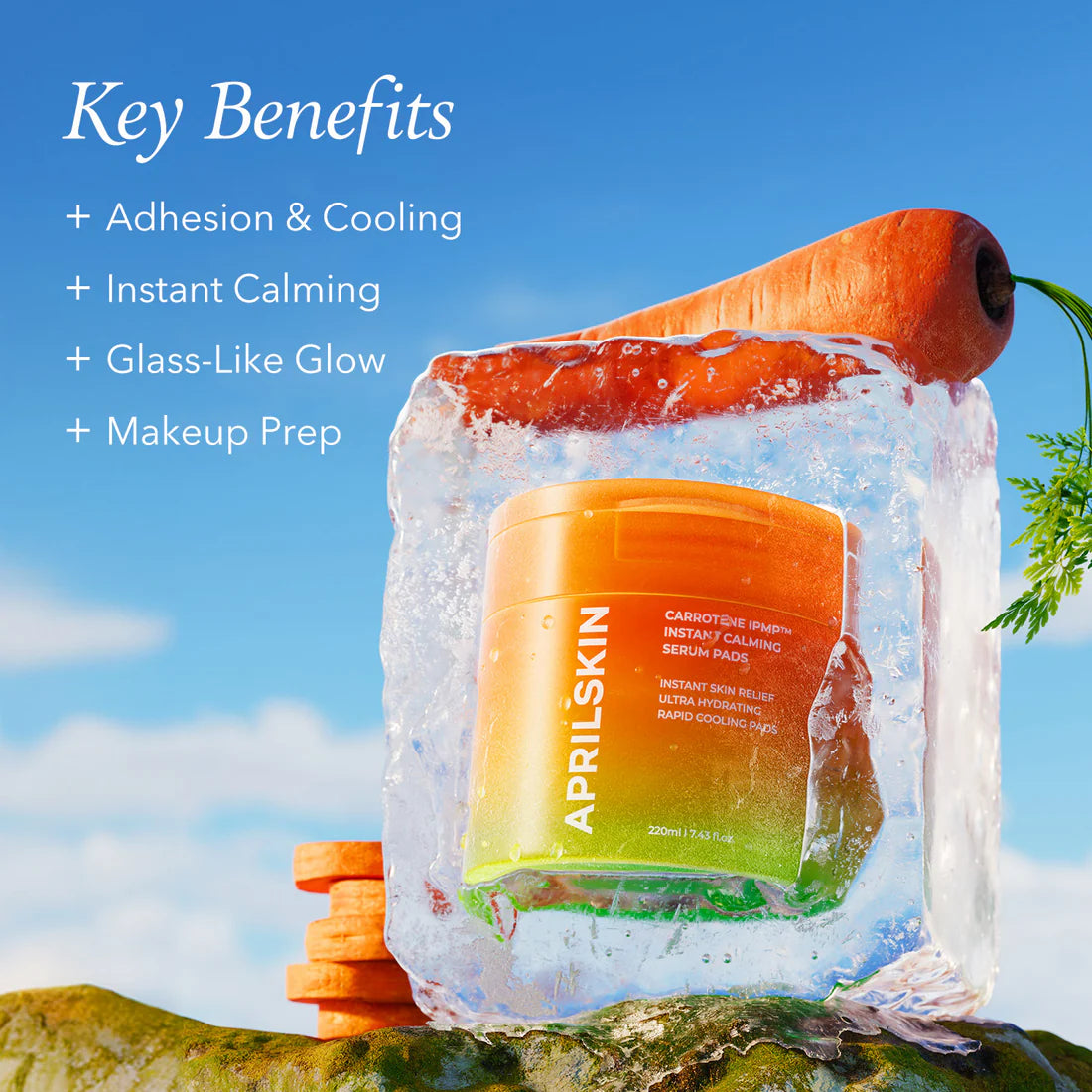 APRILSKIN Carrotene Instant Calming Serum Pads (80pcs)