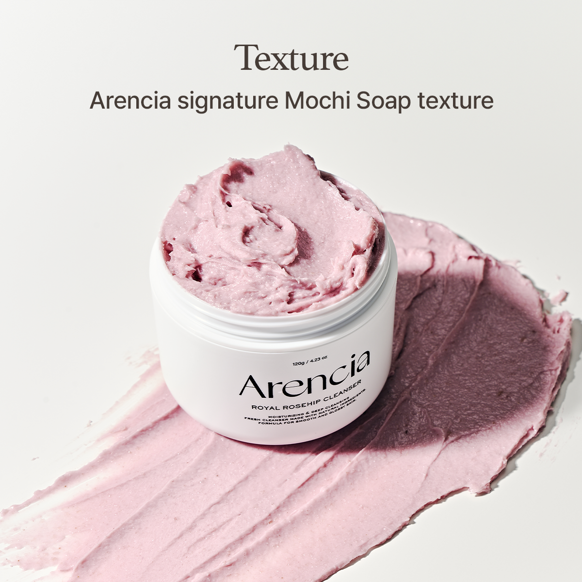 ARENCIA Fresh Rosehip Rice Mochi Cleanser 120g