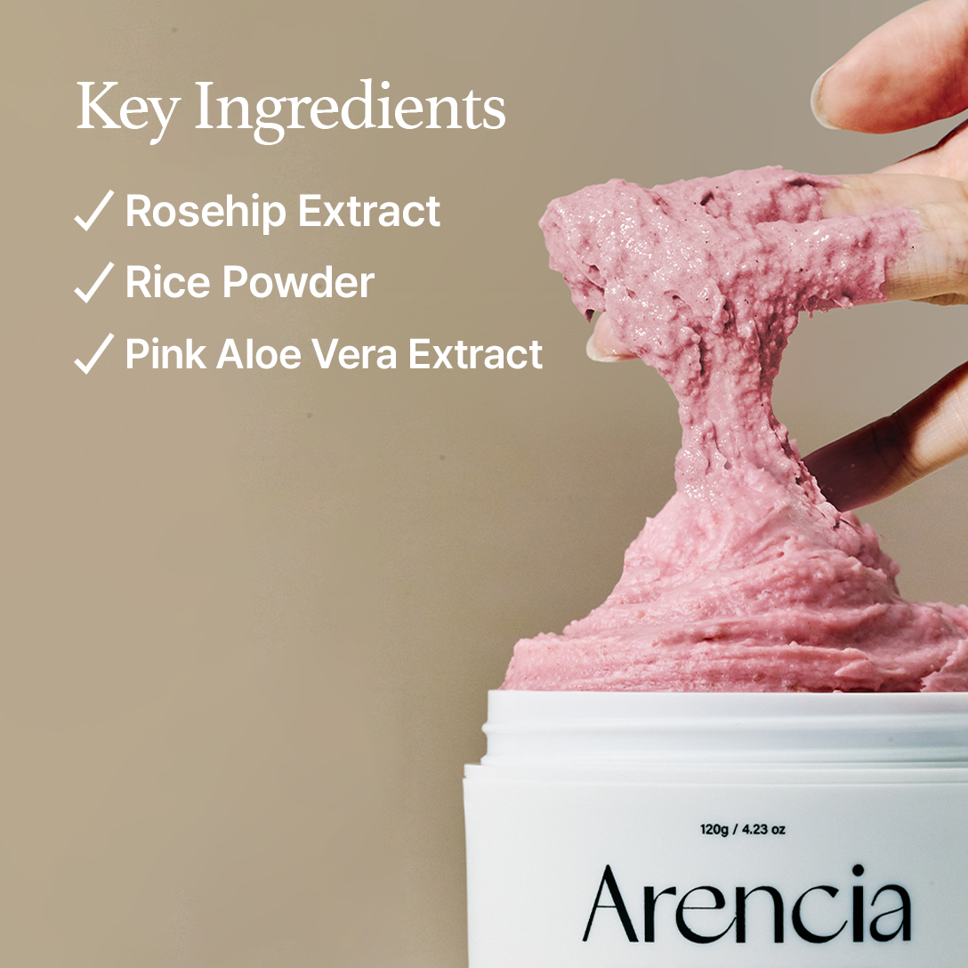 ARENCIA Fresh Rosehip Rice Mochi Cleanser 120g