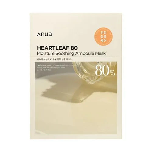 ANUA Heartleaf 80 Moisture Soothing Ampoule Mask (1 EA)
