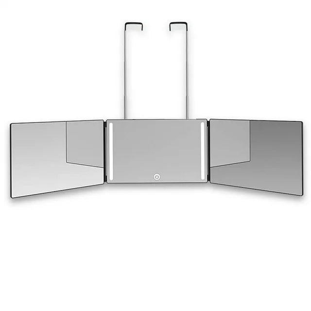 Portable Hanging 3-fold Led Mirror
