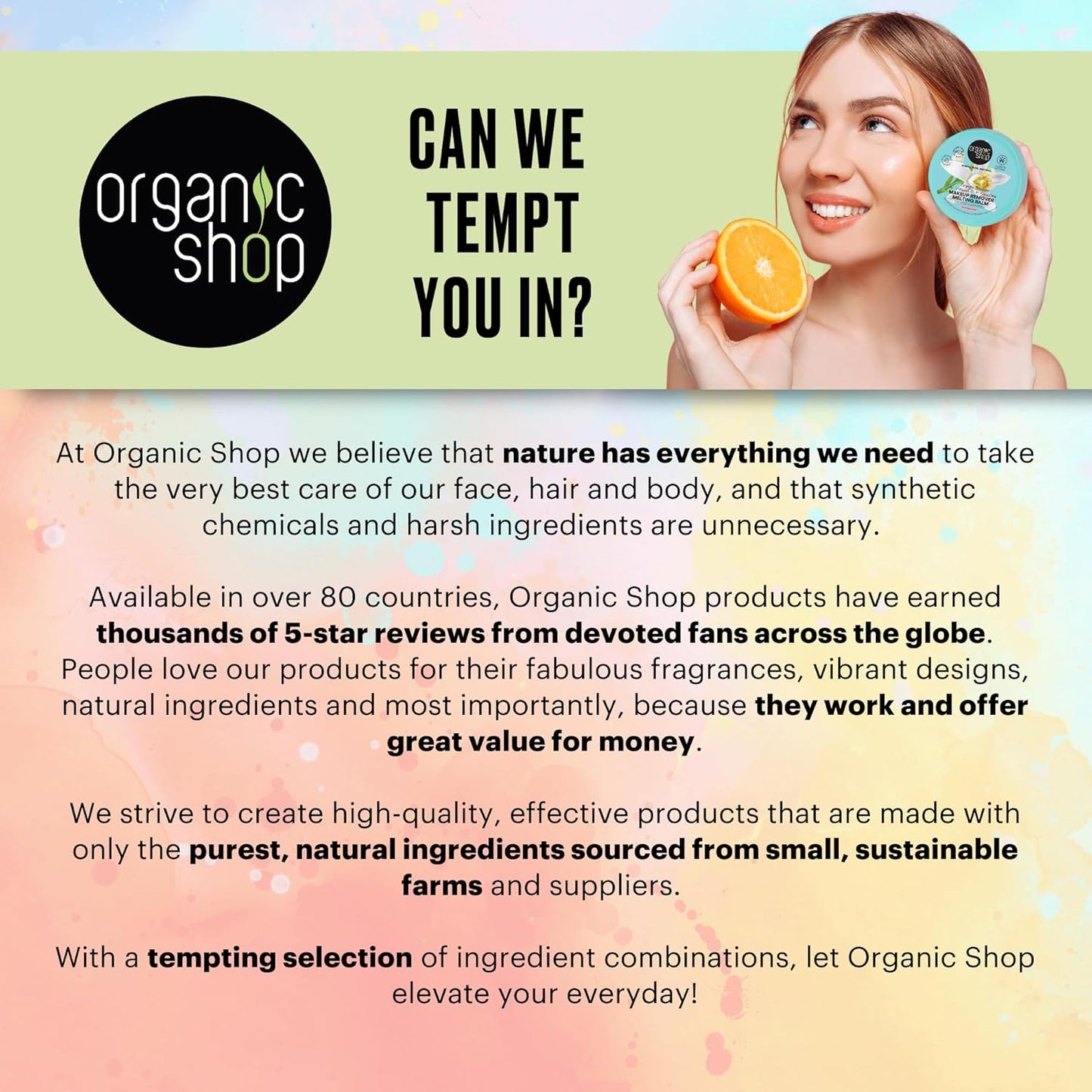 ORGANIC SHOP Strengthening Conditioner Anti-Hair Loss Algae & Lemongrass 280ml