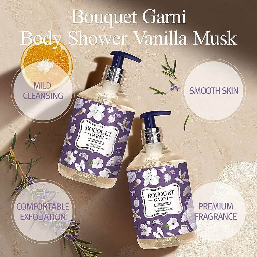 BOUQUETGARNI Fragranced Body Shower (Vanilla Musk) 520ml