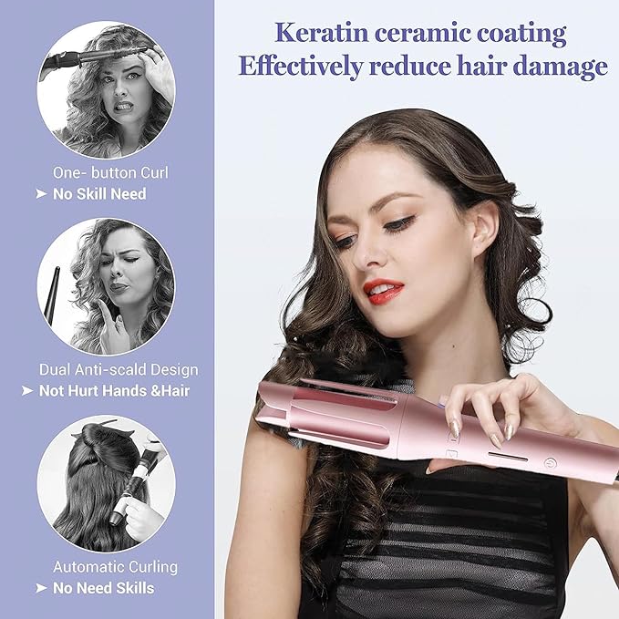 Automatic Hair Curling Bar (Neon Colors)