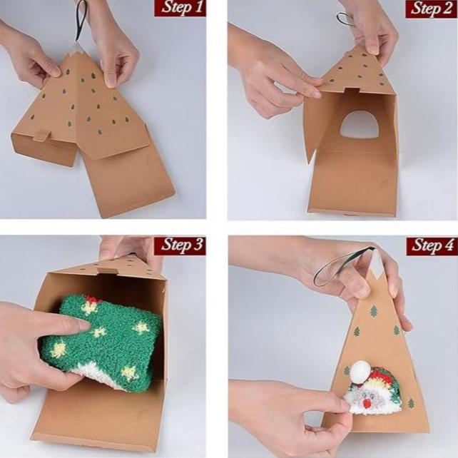 Christmas Tree Box Socks (8 Types)