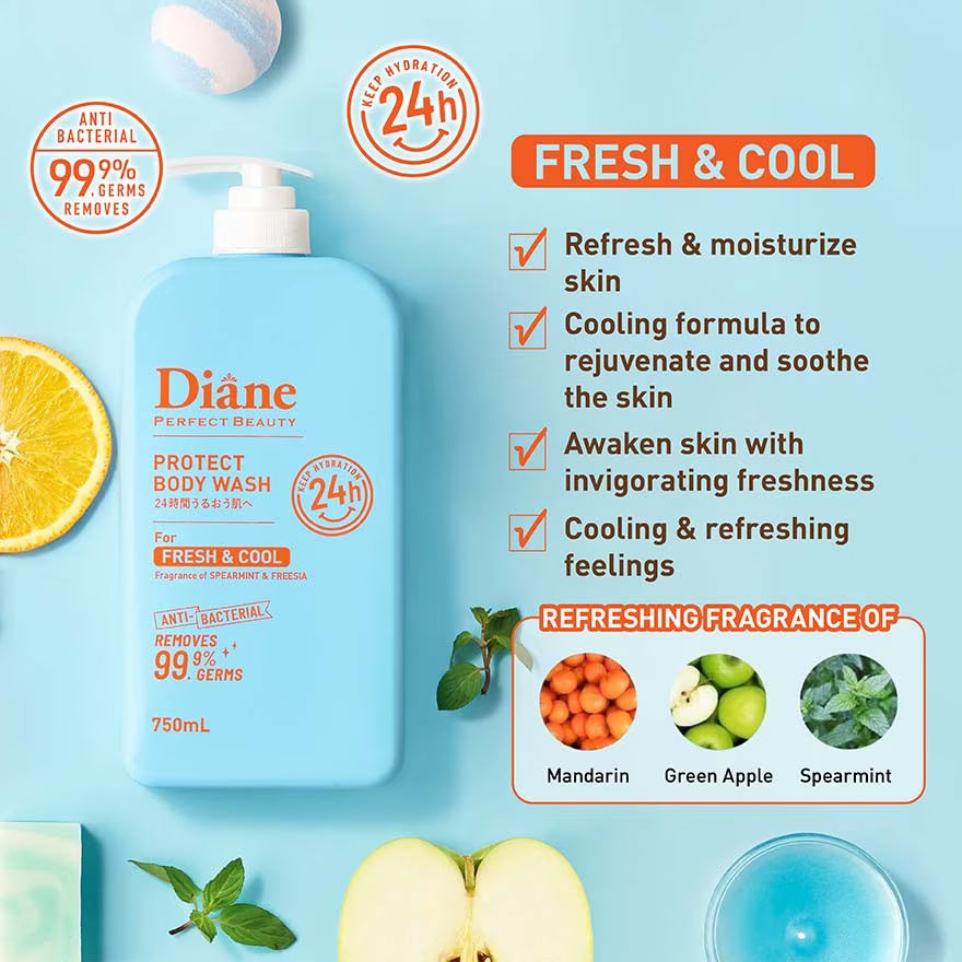 MOIST DIANE Perfect Beauty Protect Body Wash 750ml (4 Variants)
