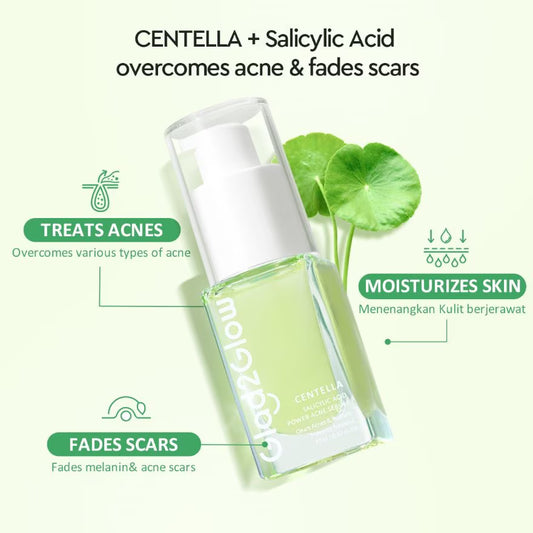 GLAD2GLOW Centella Salicylic Acid Power Acne Serum