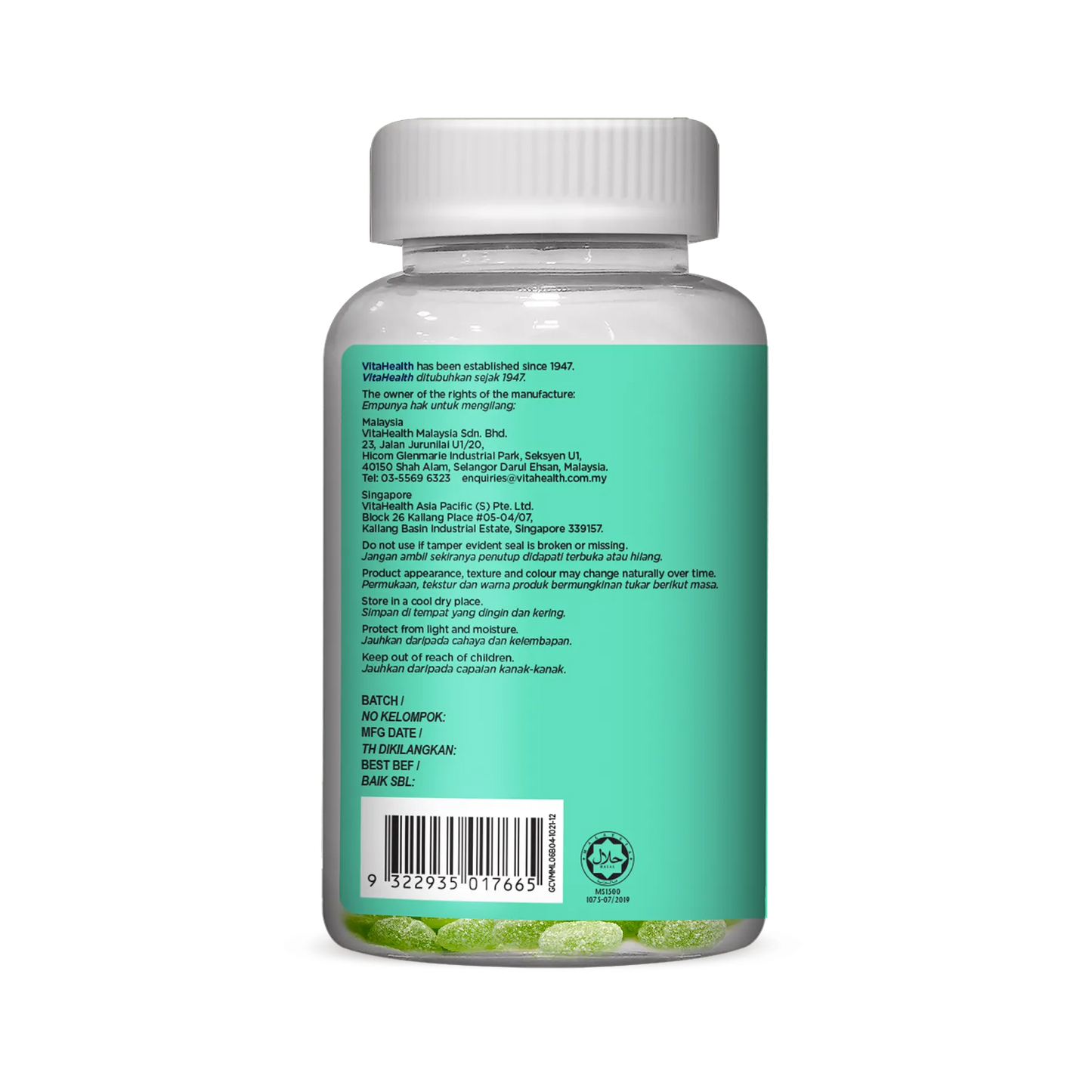 VITAHEALTH Kids Gummies With Calcium & Vitamin D3 60's