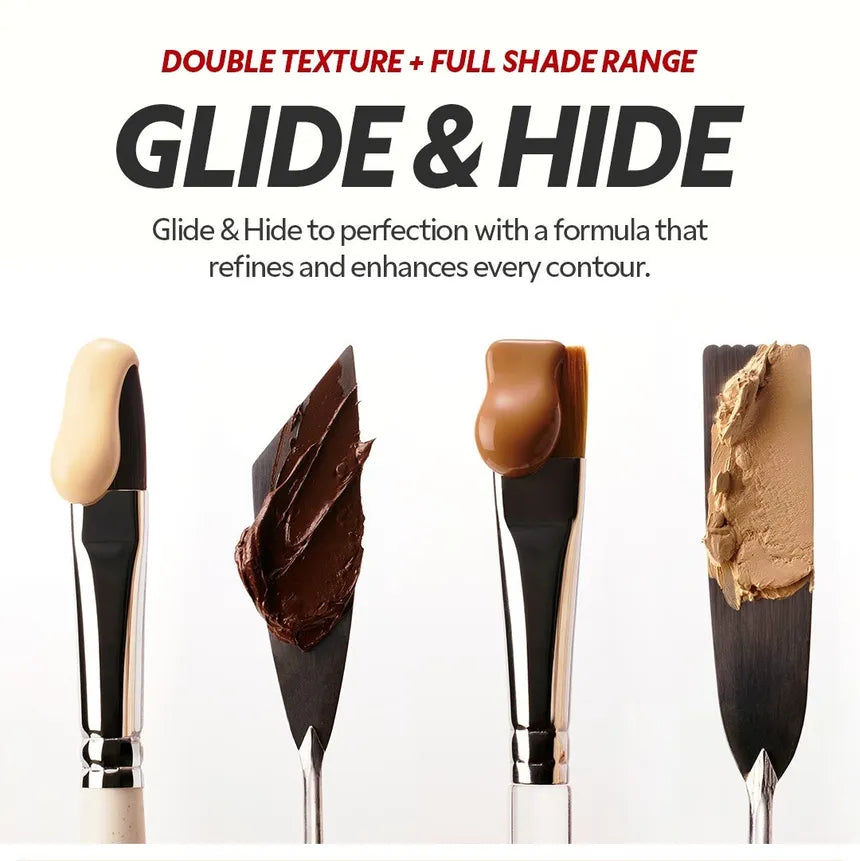 TIRTIR Glide & Hide Blurring Concealer Liquid 4g + Stick 4g (5 Shades)