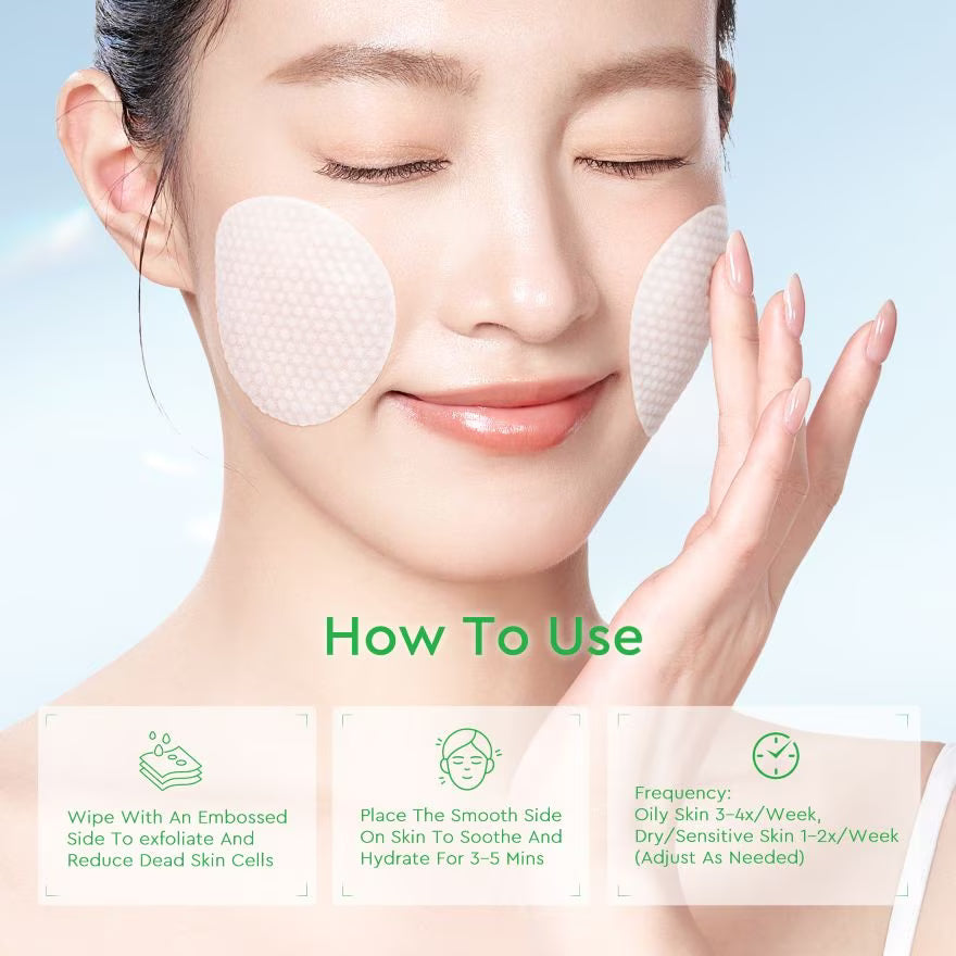 GLAD2GLOW Centella + Salicylic Acid Exfoliating Acne Pads