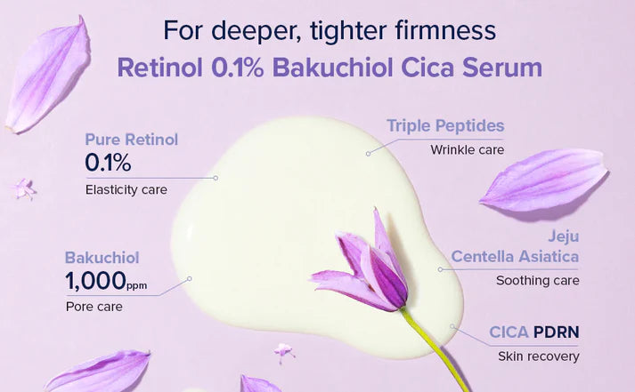 MARY & MAY Retinol 0.1% Bakuchiol Cica Serum 80ml
