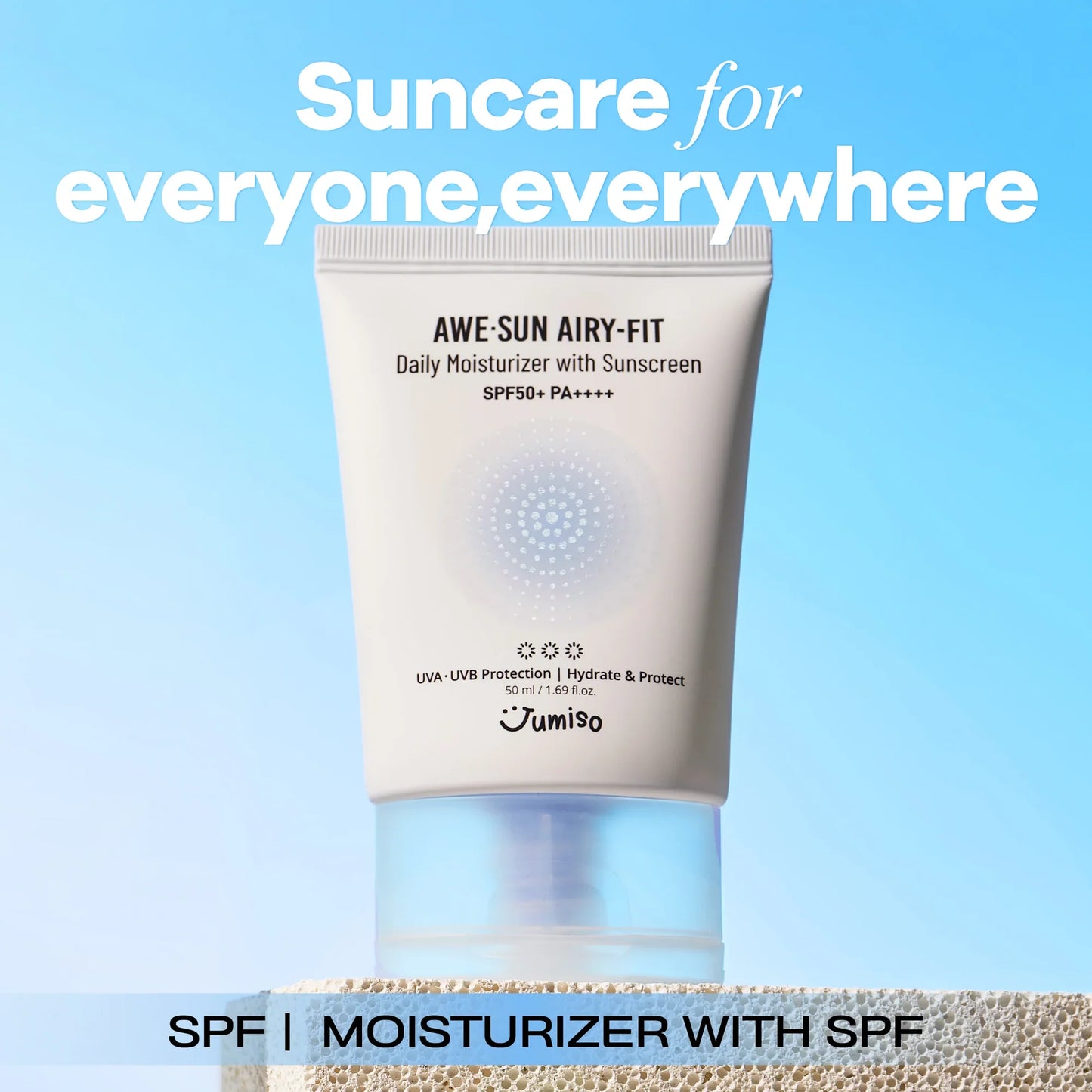 JUMISO Awe Sun Airy-Fit Daily Moisturizer with Sunscreen SPF50+ PA++++