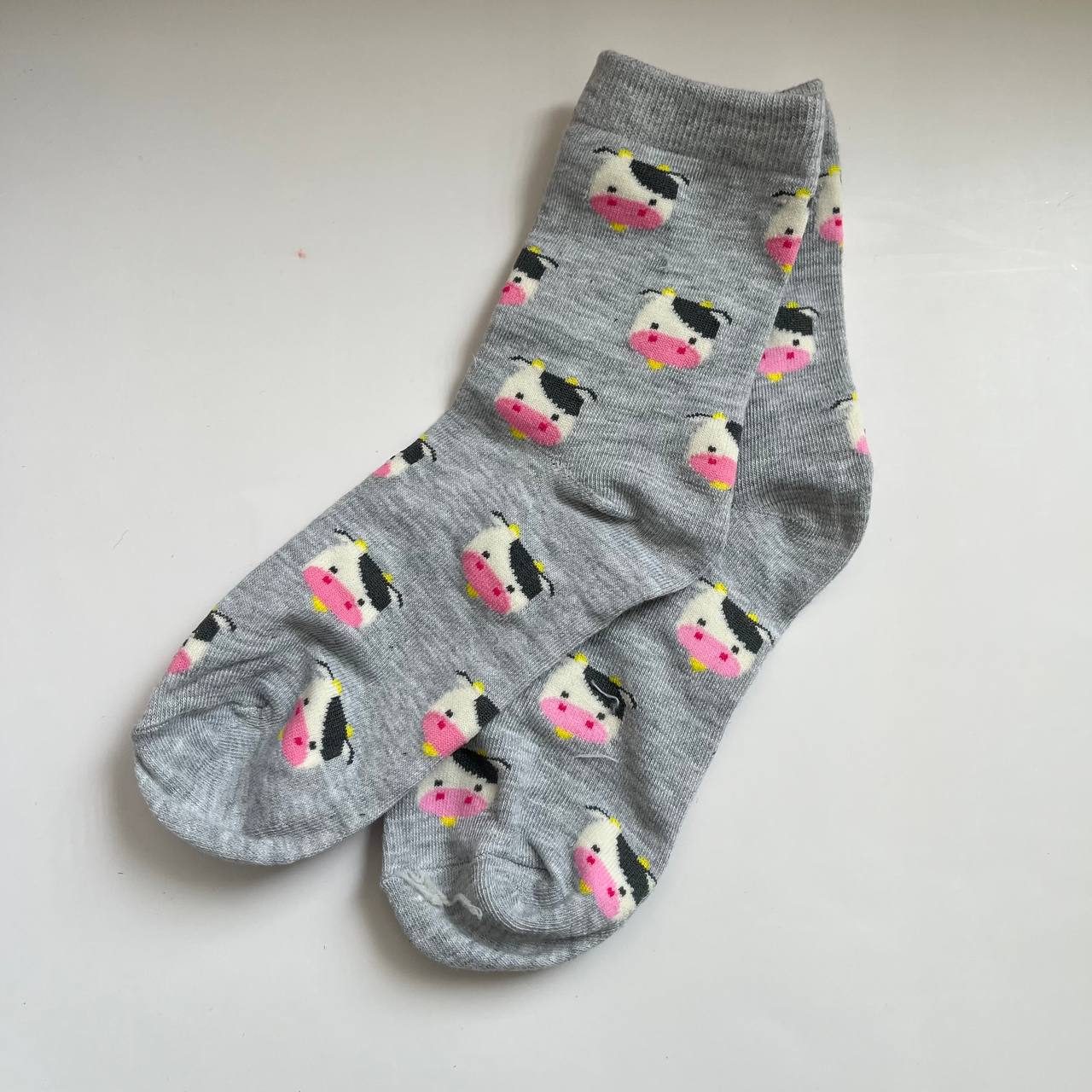 Cutie Cow Grey Sock