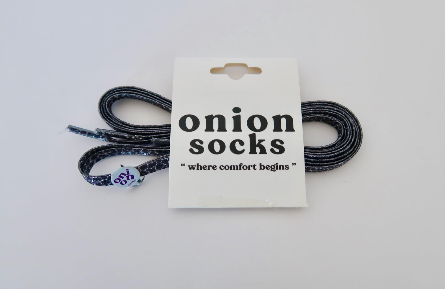 Black Glitters Abstract Shoelace
