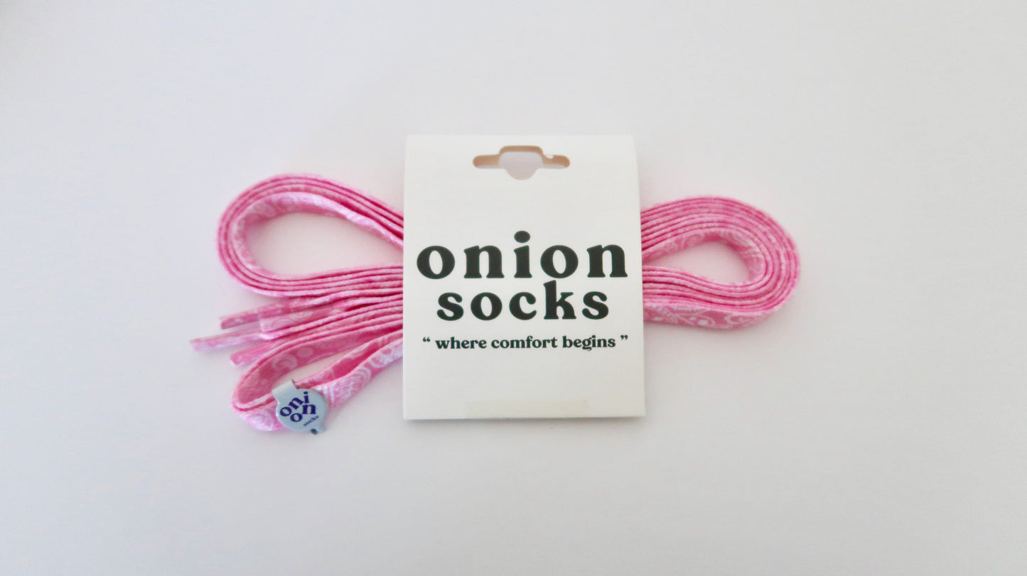Pink Abstract Shoelace
