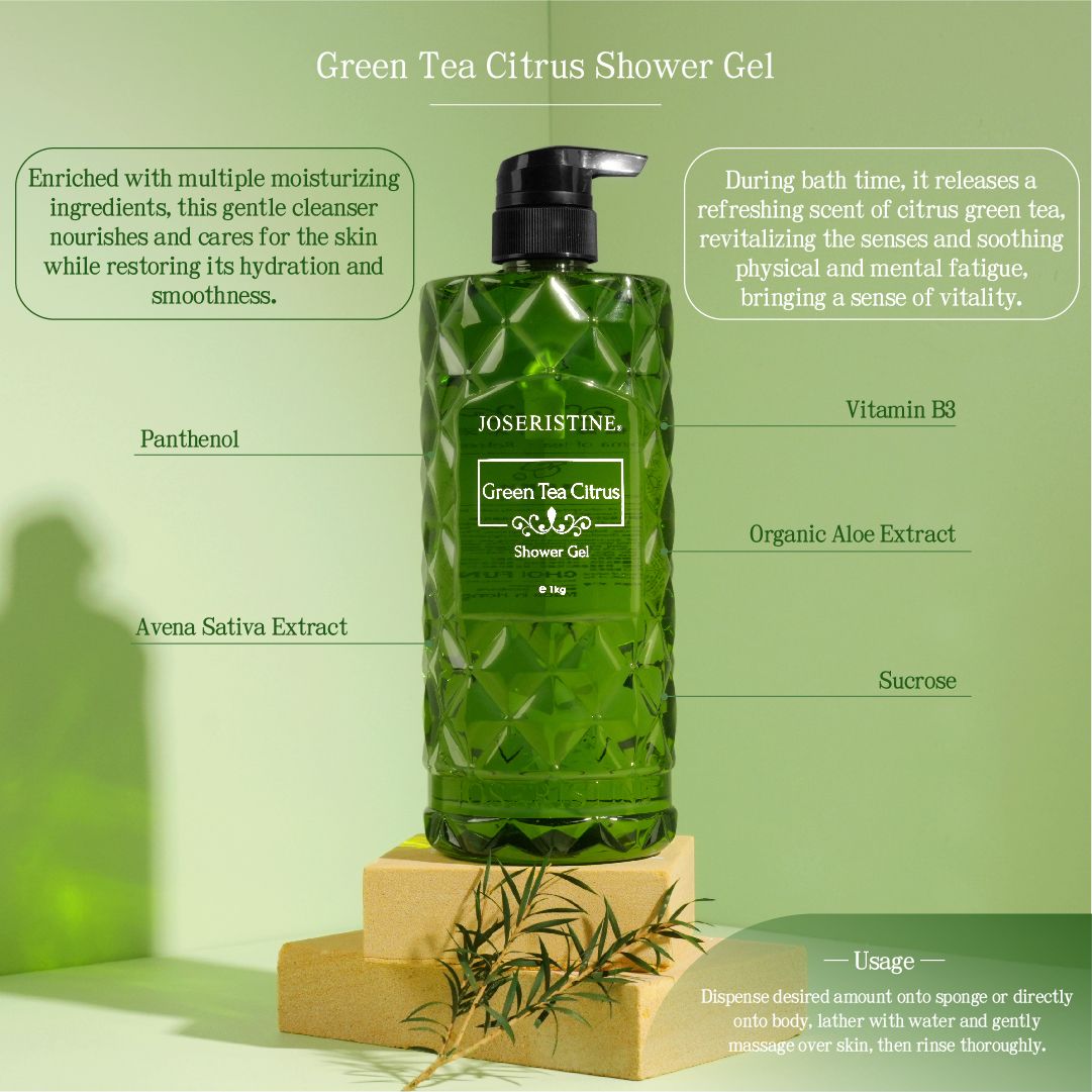 JOSERISTINE Green Tea Citrus Shower Gel 1000ml