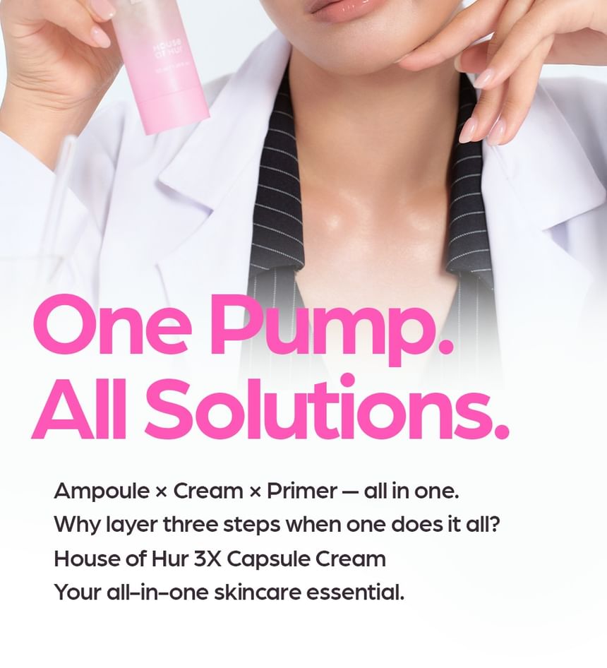 HOUSE OF HUR 3x Capsule Hydro Booster Cream 50ml