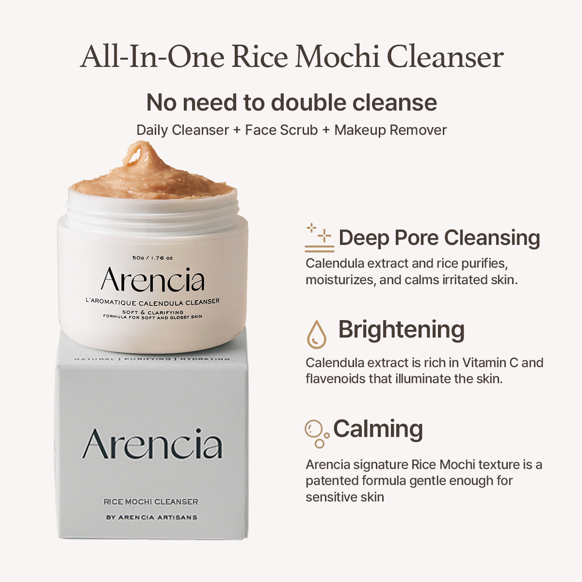 ARENCIA L'Aromatique Calendula Cleanser 120g