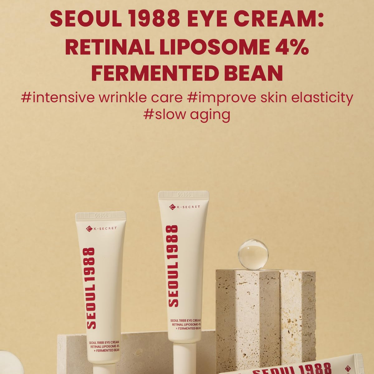 KSECRET Seoul 1988 Eye Cream : Retinal Liposome 4% + Fermented Bean