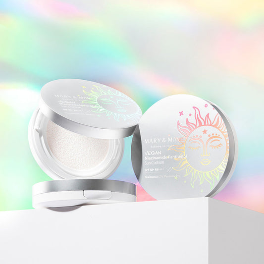 MARY & MAY Vegan Niacinamide Panthenol Sun Cushion SPF50+ PA++++ 25g