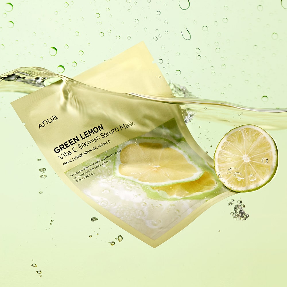 ANUA Green Lemon Vita C Blemish Serum Mask