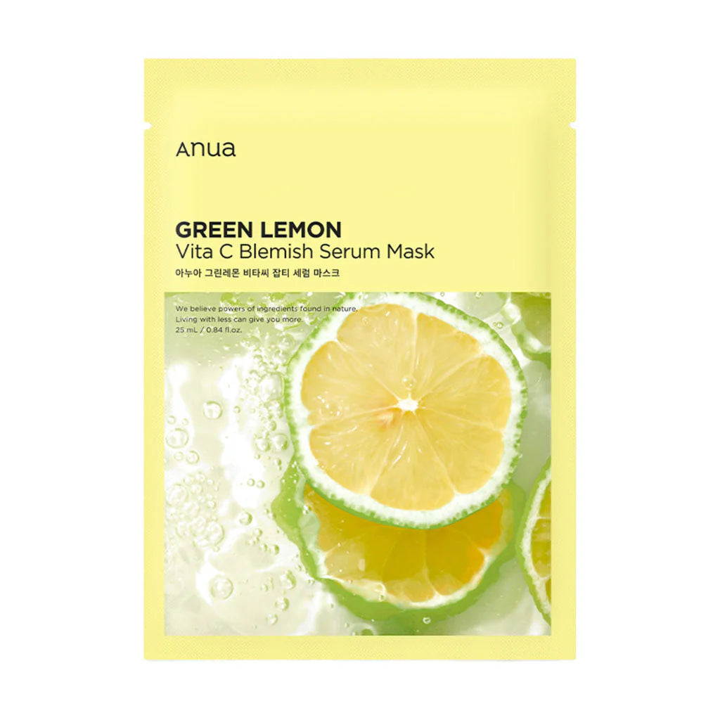 ANUA Green Lemon Vita C Blemish Serum Mask