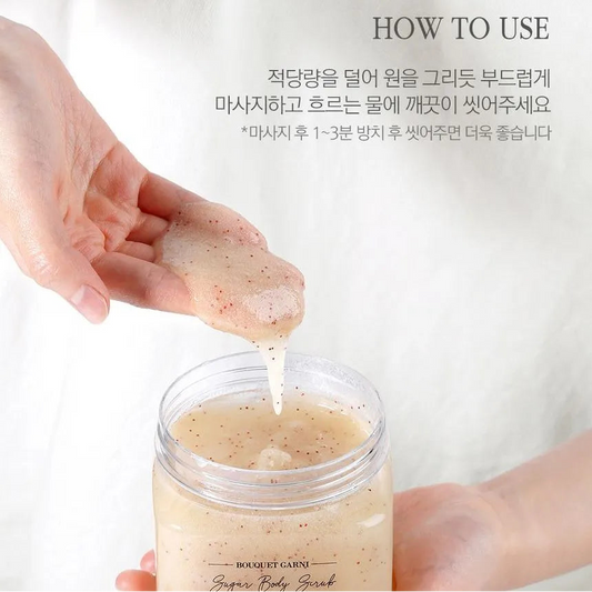 BOUQUETGARNI Sugar Body Scrub Pink Grapefruit 500g