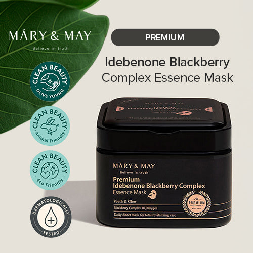 MARY & MAY Premium Idebenone Blackberry Complex Essence Mask
