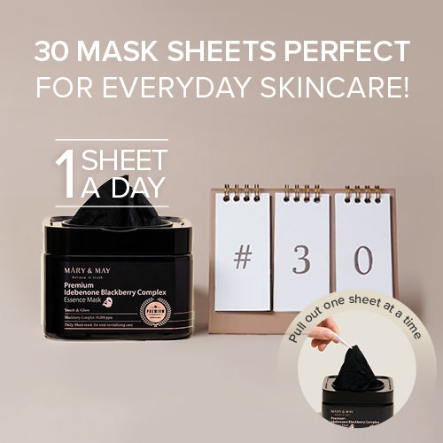 MARY & MAY Premium Idebenone Blackberry Complex Essence Mask