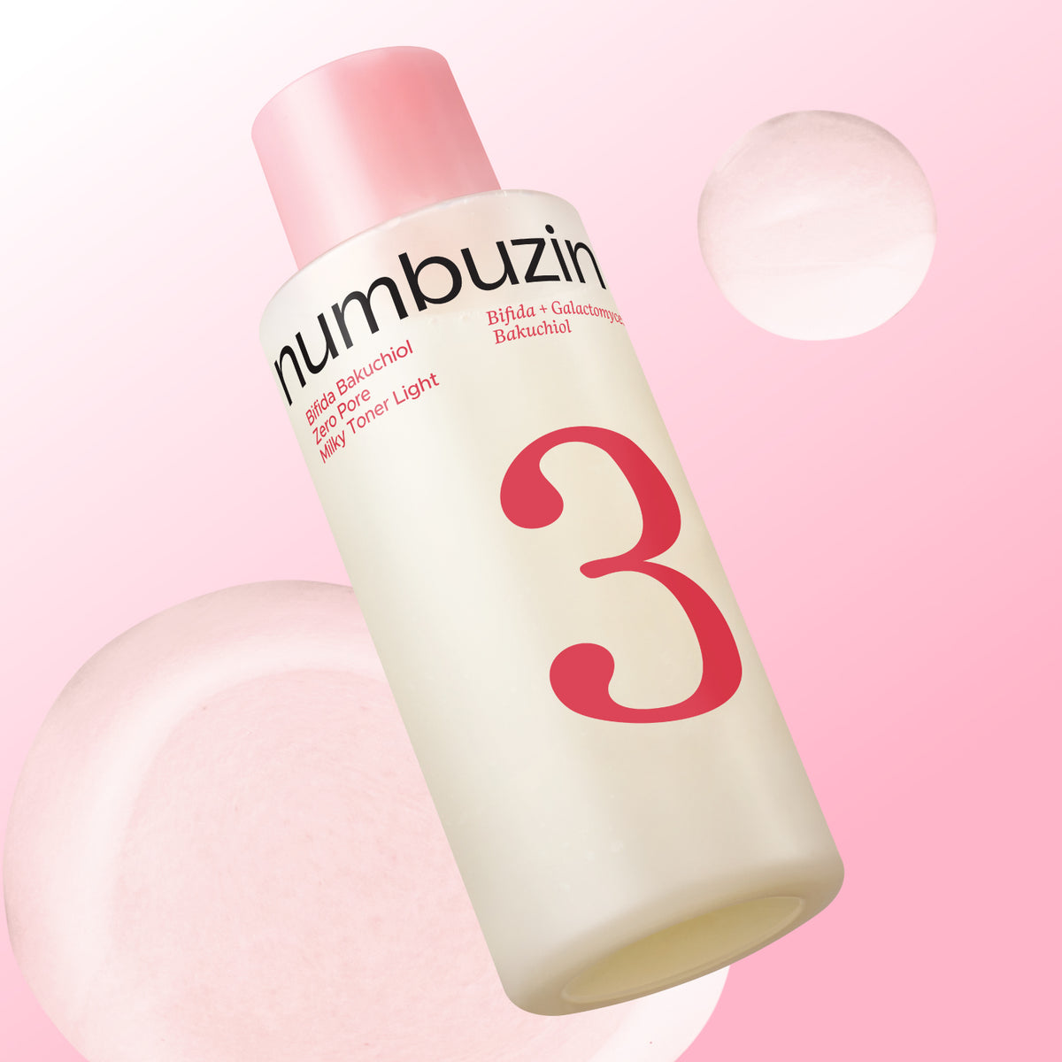 NUMBUZIN No.3 Bifida Bakuchiol Zero Pore Milky Toner Light 200ml