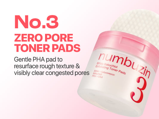 NUMBUZIN No.3 Bifida Bakuchiol Exfoliating Toner Pads 70EA
