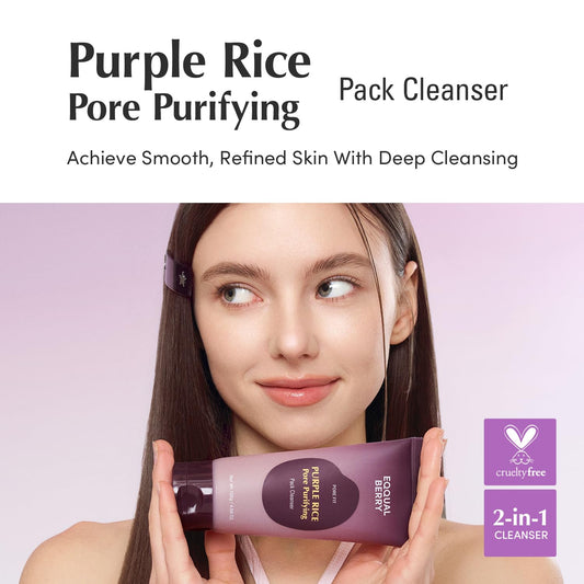 EQQUALBERRY Purple Rice Purifying Pack Cleanser 130g